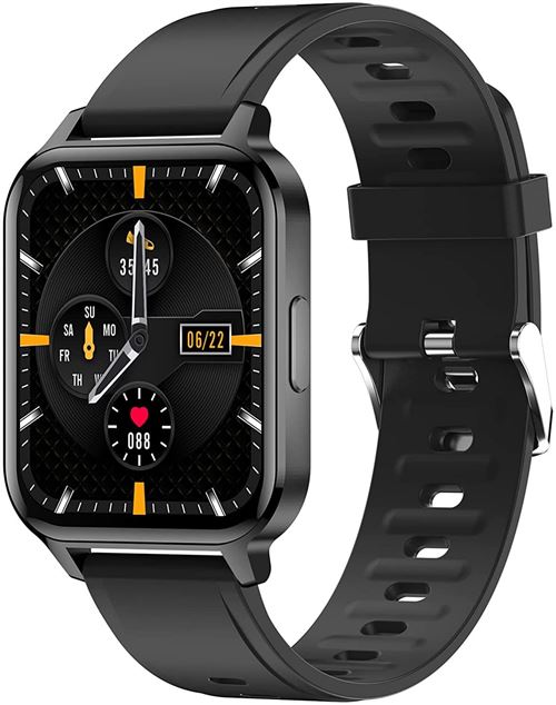 Montre connectée Chronus Q18 IP68 Étanche Fitness Tracker-Noir-Chronus