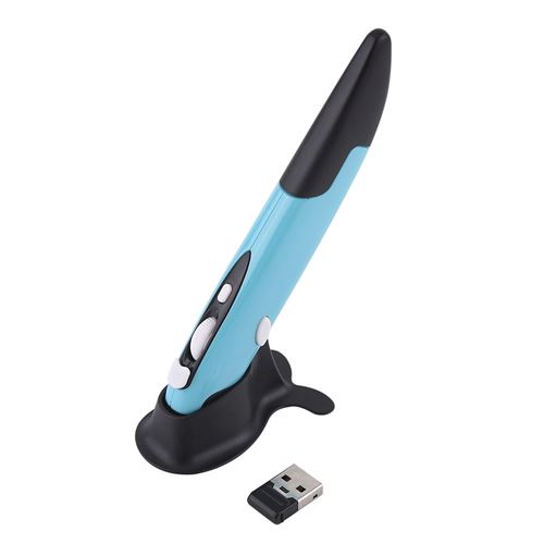 Non Communiqué Bleu Souris À Stylet Optique Sans Fil