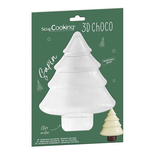 Scrapcooking Moule 3D Sapin Chocolat - Transparent - Image 3