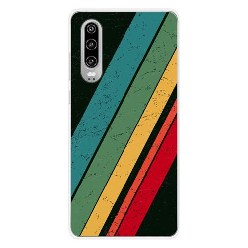 Coque en silicone imprimée compatible Huawei P30 Grunge