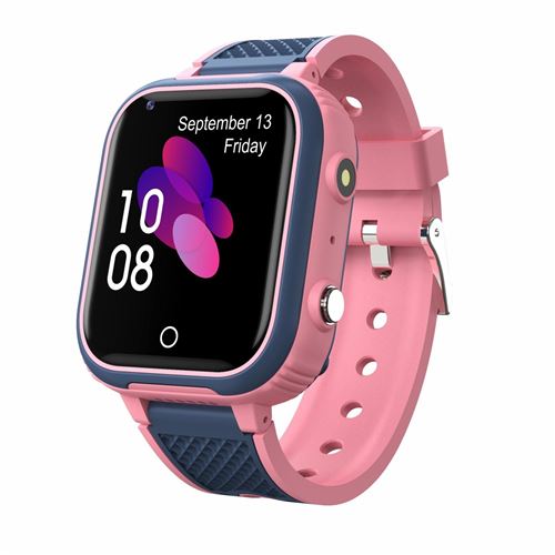 Non Communiqué Rose Montre Connectée Enfant 4G Étanche Avec Gps Et Appels Vidéo - Yonis