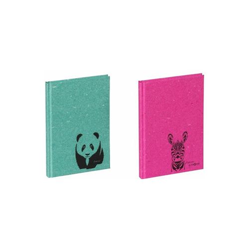 PAGNA Carnet 'Zèbre', A6, 128 pages, pointillé, rose fuchsia