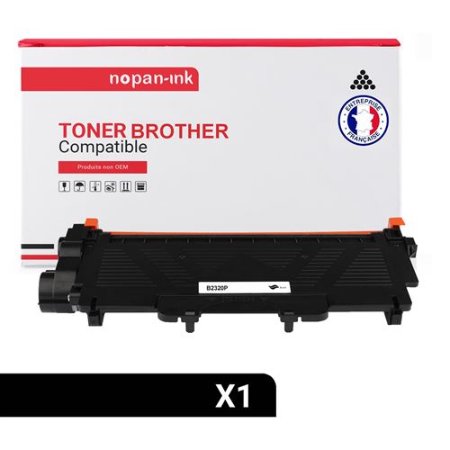 TONER TN 2320 TN2320 Noir x 1 Compatible pour Brother-NOPAN-INK Brother L-L2300D L2305W L2320D L2340DW L2360DN L2360DW L2365DW L2380DW, DCP-L2500D L2520DW L2540DN L2540DW L2560DW,MFC-L2700DW L2707DW