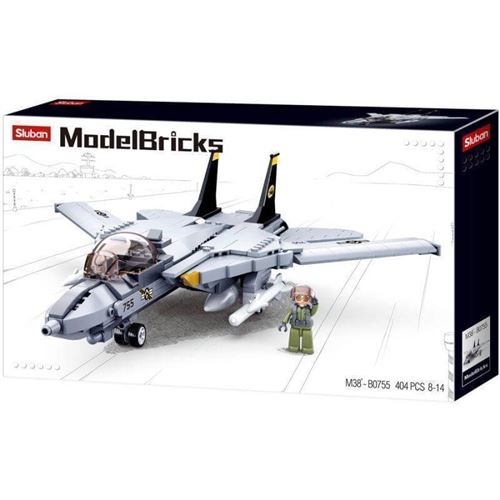 Jeu de construction - Avion à réaction Jet Chasseur Armée - 404 pièces
