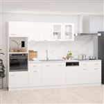 vidaXL 7-delige Keukenkastenset bewerkt hout wit3067623