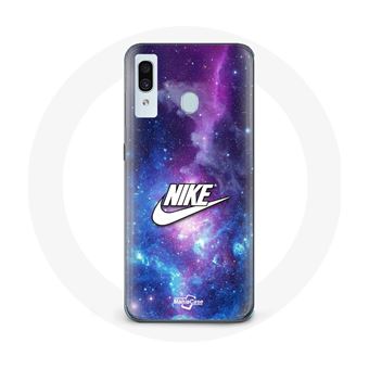 Coque pour Samsung Galaxy A40 Nike Logo Blanc Espace Coloré Maniacase - 1