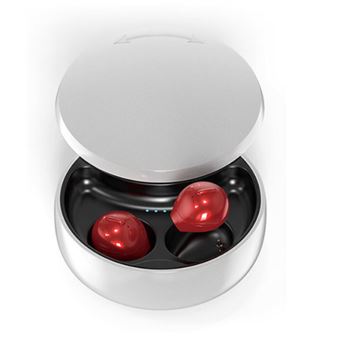 ÉCouteurs Bluetooth,Bluetooth 5.0 Sans Fil Oreillette Avec Micro, Usb-C Charge Rapide （Rouge）-Chronus - 1