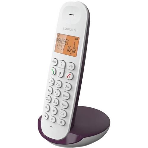 Téléphone Fixe sans Fil - Dect Iloa 150 Solo - Aubergine - Sans Répondeur