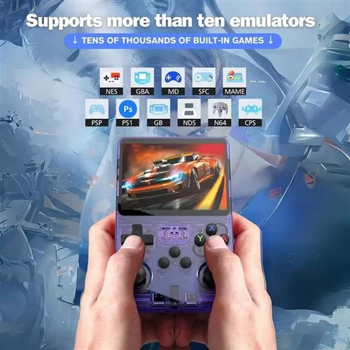 ANBERNIC RG 406H Console de jeu portable rétro Android 13 Écran IPS 4 pouces Blanc CONSOLE RETRO