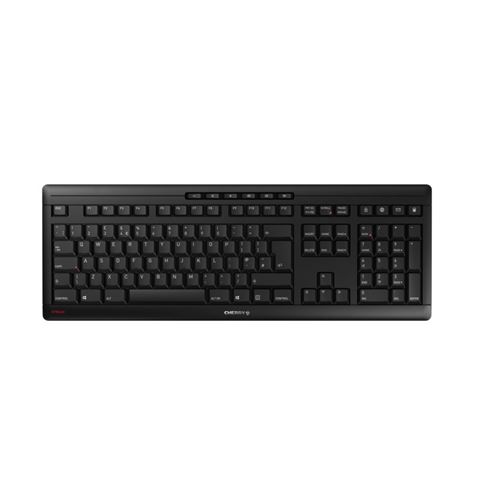 CHERRY STREAM KEYBOARD WIRELESS - Toetsenbord - draadloos - 2.4 GHz - QWERTY - VK - toetsschakelaar: CHERRY SX - zwart