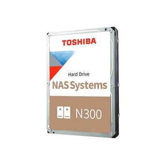 Toshiba N300 NAS - Disque dur - 6 To - interne - 3.5" - SATA 6Gb/s - 7200 tours/min - mémoire tampon : 512 Mo - 1