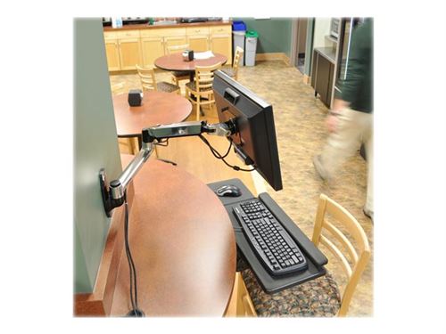 Ergotron LX - Kit de montage (support mural, bras pour moniteur) - pour Écran LCD - aluminium - aluminium poli - Taille d'écran : jusqu'à 34 pouces