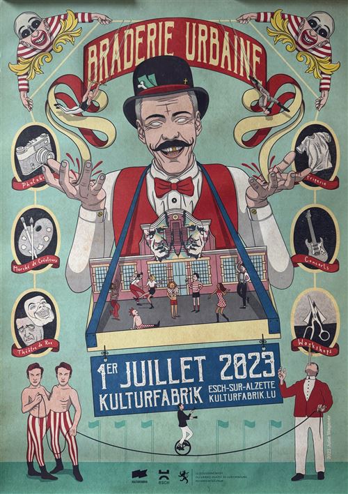 Affiche - Braderie Urbaine - Kulturfabrik 2023 - 64x80cm