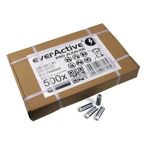 Pack de 500 piles AA / LR6 1,5 Volts - Everactive