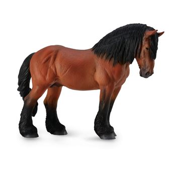Figurine Chevaux (XL) : Etalon Ardennais Bai Figurines Collecta - 1