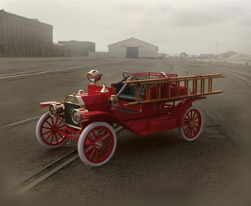 Non Communiqué Model T 1914 Firetruck American Car- 1:24E - Icm