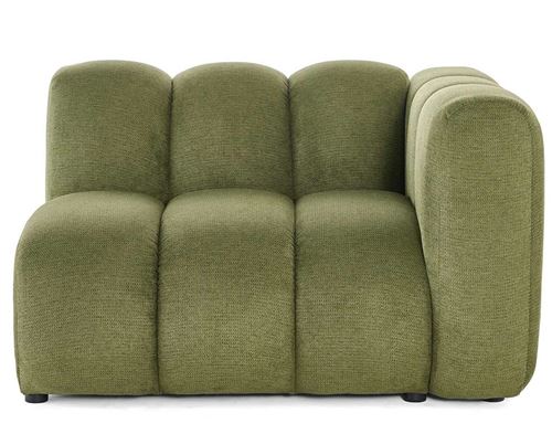 Non Communiqué Vert Debbie - Module D'assise Droit En Tissu Texturé