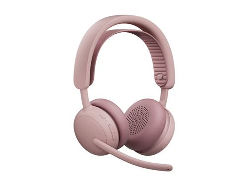 Casque Logitech Zone Wireless 2 sans fil Bluetooth avec Réduction de Bruit Rose - Image 4