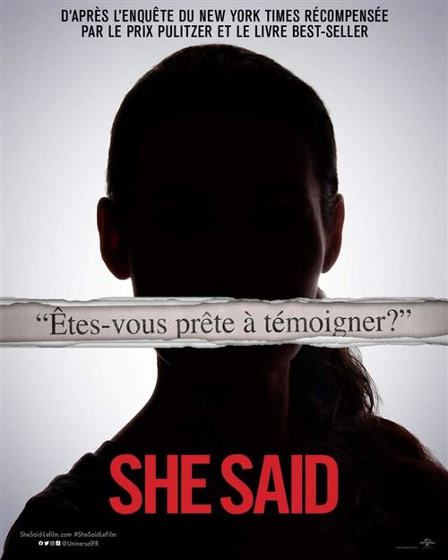 Affiche de Cinéma Originale - She Said - 2022 - Zoe Kazan, Carey Mulligan - 120x160cm