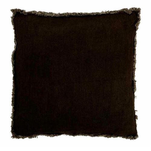 Non Communiqué Vert Coussin Déco Franges Velours 45X45cm