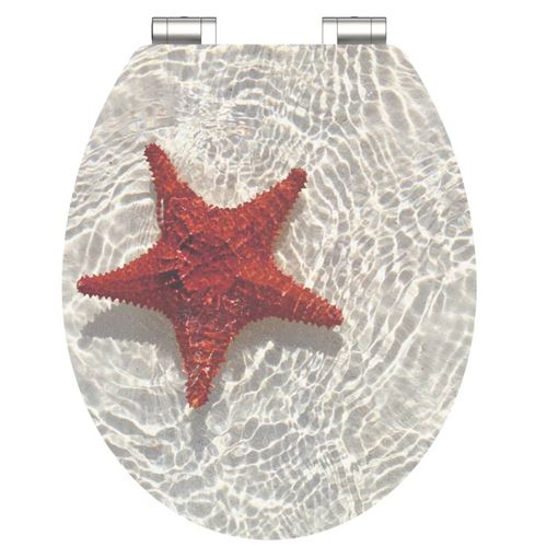 SCHÜTTE MDF HG WC-Sitz RED STARFISH, mit Absenkautomatik
