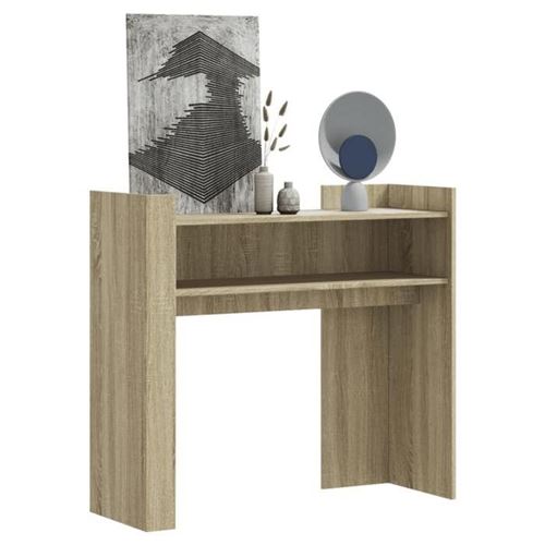 VIDAXL - Table Console - Chêne Sonoma - 100x35x90 cm - Image 2