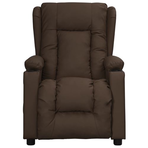 Non Communiqué Brun Vidaxl Fauteuil Inclinable Marron Similicuir