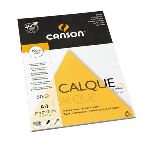 Bloc Papier Calque A4 - 50 feuilles