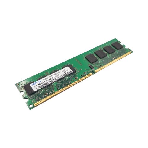 Barrette Mémoire 1Go Ram Ddr2 Samsung M378T2953Cz3-Cd5 Dimm Pc2-4200U