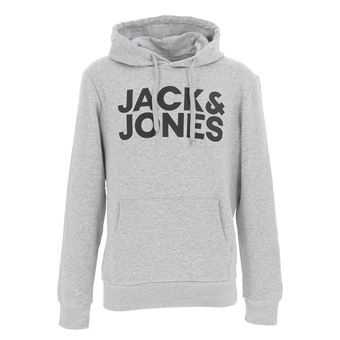 Sweat à capuche corp logo blanc Jack & Jones