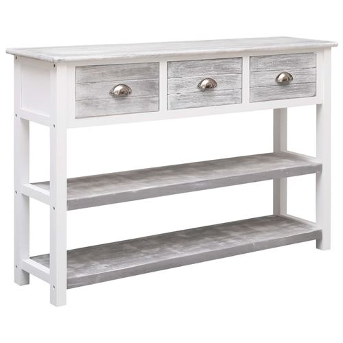 vidaXL Buffet Antique Gris 115 x 30 x 76 cm Bois