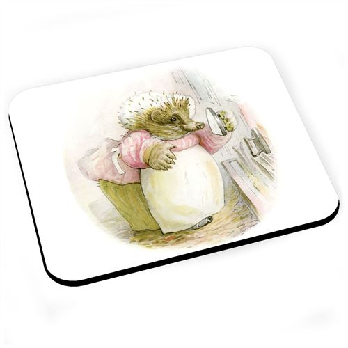 Tapis de souris Herisson fer a repasser illustration enfant beatrice potter