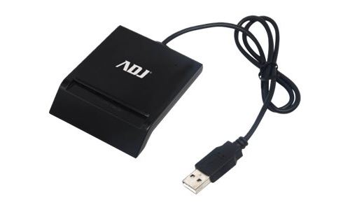 Adj Office Series CR231 - Lecteur de cartes à puce - USB 2.0 - noir