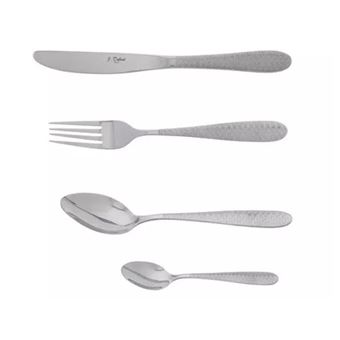 Ménagère Jean Dubost 24 Pièces - Acier Inoxydable Argenté, Service De Couverts Neuf