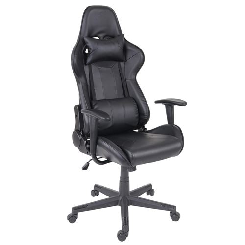 Mendler Noir Chaise De Bureau Hwc-F84 Similicuir - Image 3
