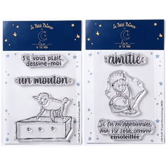 Figurine Le Petit Prince Figure Le Petit Prince Et Le Renard Sur La Lune 8 Cm