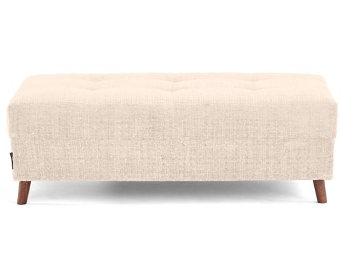 Non Communiqué Rune - Pouf En Velours Texturé - Beige