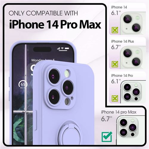 Coque en Silicone en Verre Trempé pour iPhone 14 Pro Max - 6 Couleurs