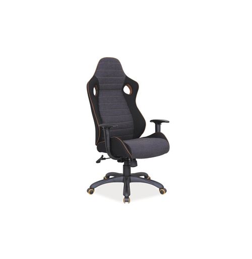 Chaise de bureau à roulettes - Q229 - 64 x 50 x 120 cm - Noir