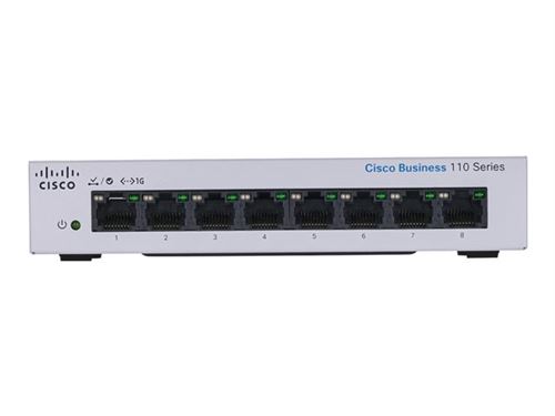 Cisco CBS110 Non-géré L2 Gigabit Ethernet (10/100/1000) Bureau Gris
