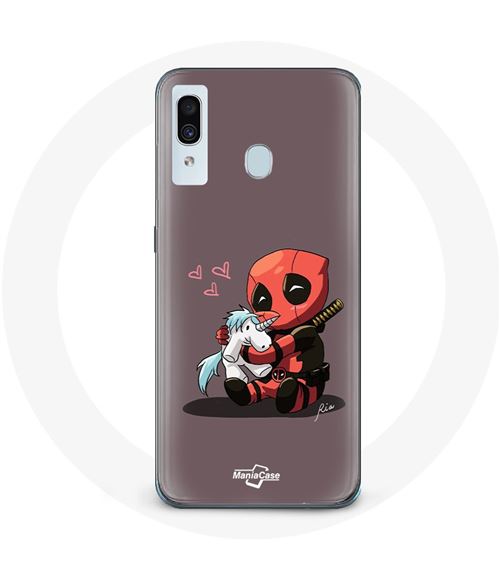 Coque pour samsung galaxy A30 DeadPool Unicorn Licorne Maniacase
