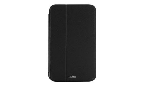 PURO Booklet - Coque de protection pour tablette - cuir écologique - noir - pour Samsung Galaxy Tab 3 (7 )