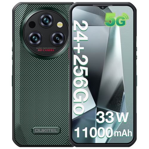 5G Smartphone OUKITEL WP35 6.6” 256GO Dual sim-VERT
