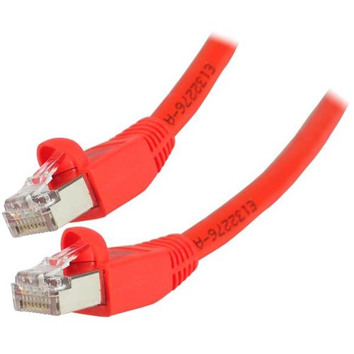 Cordon RJ45 patch SSTP CAT 6 Rouge - 1,00 m