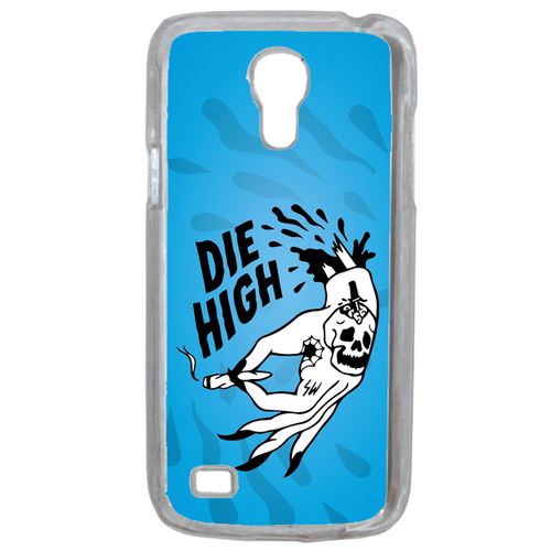 Coque Die High Fond Bleu Compatible Samsung Galaxy S4 Mini Transparent