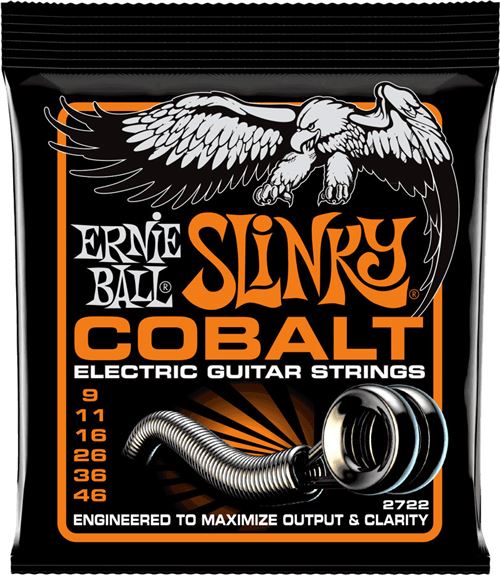 Ernie Ball 2722 - Jeu de cordes électriques - Slinky Cobalt - Hybrid Slinky 9-46