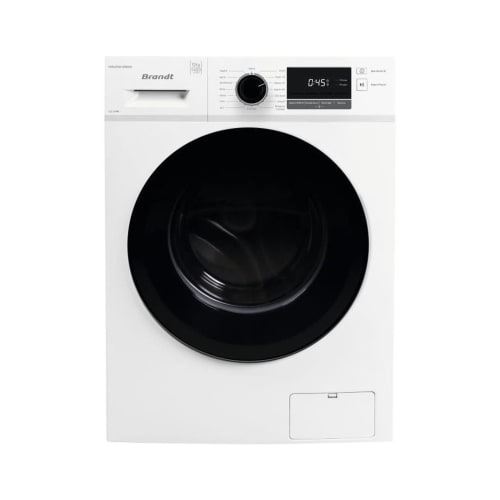 Brandt LLC124W - Machine à laver - largeur : 59.5 cm - profondeur : 56.5 cm - hauteur : 85 cm - chargement frontal - 70 litres - 12 kg - 1400 tours/min - blanc