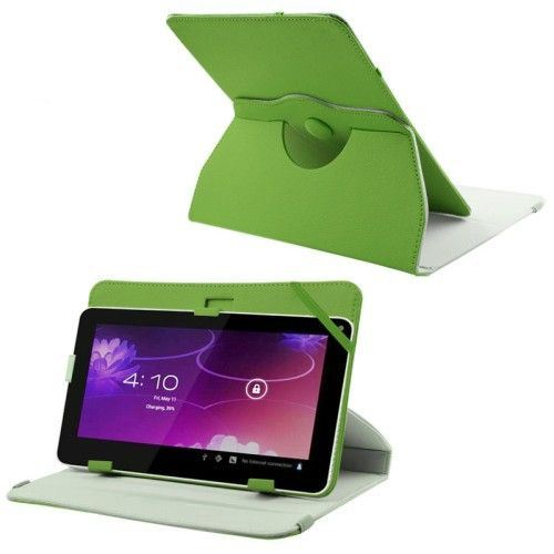 GENERIQUE - Housse Tablette 9 Pouces - Etui Protection Cuir - Rotation 360° - Verte - Image 3