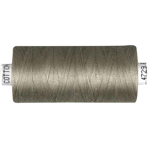 Creotime fil à coudre coton gris 1000 mètres