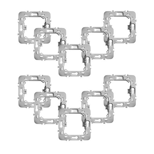 Lot de 10 adaptateurs pour montage de modules Walli sur façades Legrand - Fibaro